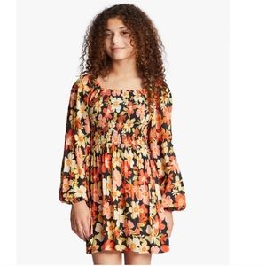 Billabong Girls' Long Sleeve Mini Dress/ M.